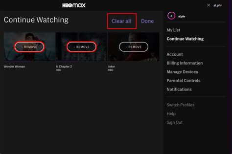 hbo max how to clear continue watching|HBO Max